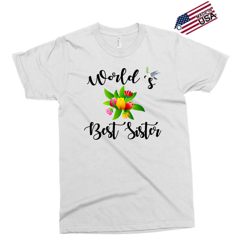 Custom World s Best Sister With Flowers Exclusive T shirt By