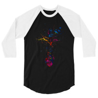 Science Dna Tree Heart Life Earth Day Genetics Biologist Science 3/4 Sleeve Shirt | Artistshot