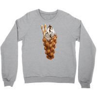 Bubble Waffle Ice Cream T  Shirt Egg Bubble Waffle Vanilla Ice Cream A Crewneck Sweatshirt | Artistshot