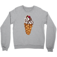 Bubble Waffle Ice Cream T  Shirt Egg Bubble Waffle Vanilla Ice Cream W Crewneck Sweatshirt | Artistshot