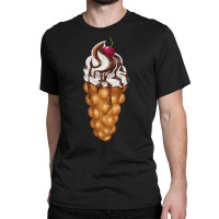 Bubble Waffle Ice Cream T  Shirt Egg Bubble Waffle Vanilla Ice Cream W Classic T-shirt | Artistshot