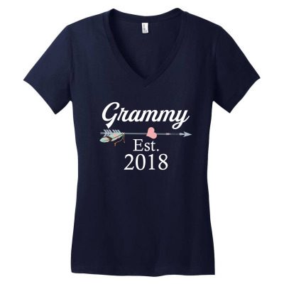 Grammy  Est.2018. Women's V-neck T-shirt Designed By Rardesign