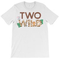 Wild Two Animal Safari 2nd Birthday Theme Family Boy Girl T Shirt T-shirt | Artistshot