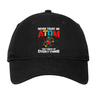 Science Funny Atom Art Stem Molecule Chemistry Teacher Adjustable Cap | Artistshot