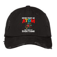 Science Funny Atom Art Stem Molecule Chemistry Teacher Vintage Cap | Artistshot