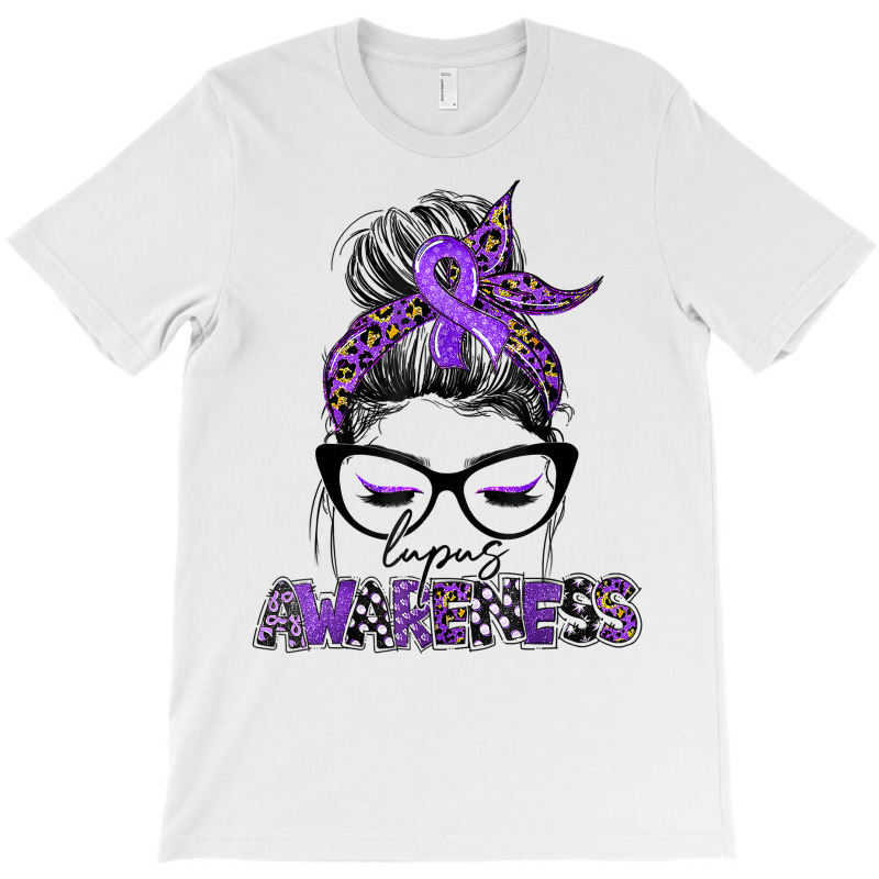 Womens Classy Leopard Pattern Shades Lupus Awareness Ribbon T Shirt T-shirt | Artistshot