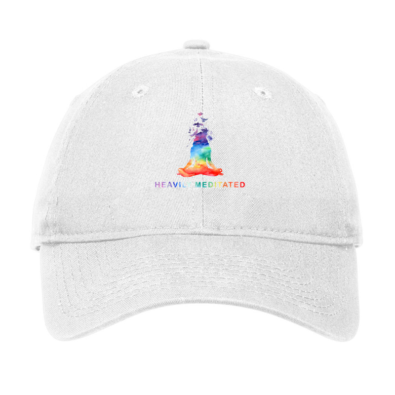 Yoga Girl Heavily Meditated Funny Meditation Rainbow Color T Shirt Adjustable Cap by kadrienstang | Artistshot