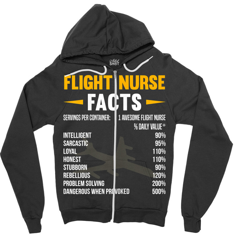 Womens Flight Nurse Facts T Shirt Zipper Hoodie | Artistshot