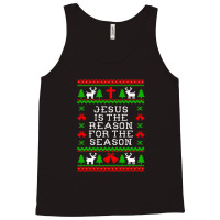 Peace Jesus Is The Reason For The Season Ugly Christmas Tank Top | Artistshot