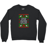 Peace Jesus Is The Reason For The Season Ugly Christmas Crewneck Sweatshirt | Artistshot