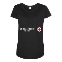 Army Combat Medic Veteran Maternity Scoop Neck T-shirt | Artistshot