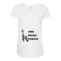 American People Maternity Scoop Neck T-shirt | Artistshot