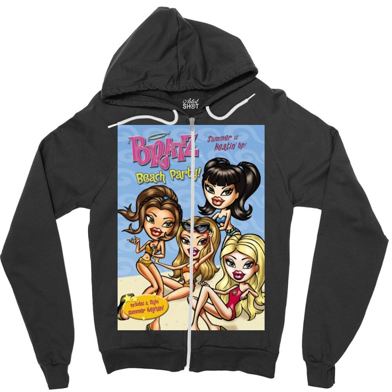 Bratz Beach Party Zipper Hoodie by Jill P | Artistshot