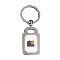 Marcus And Martinus Silver Rectangle Keychain | Artistshot