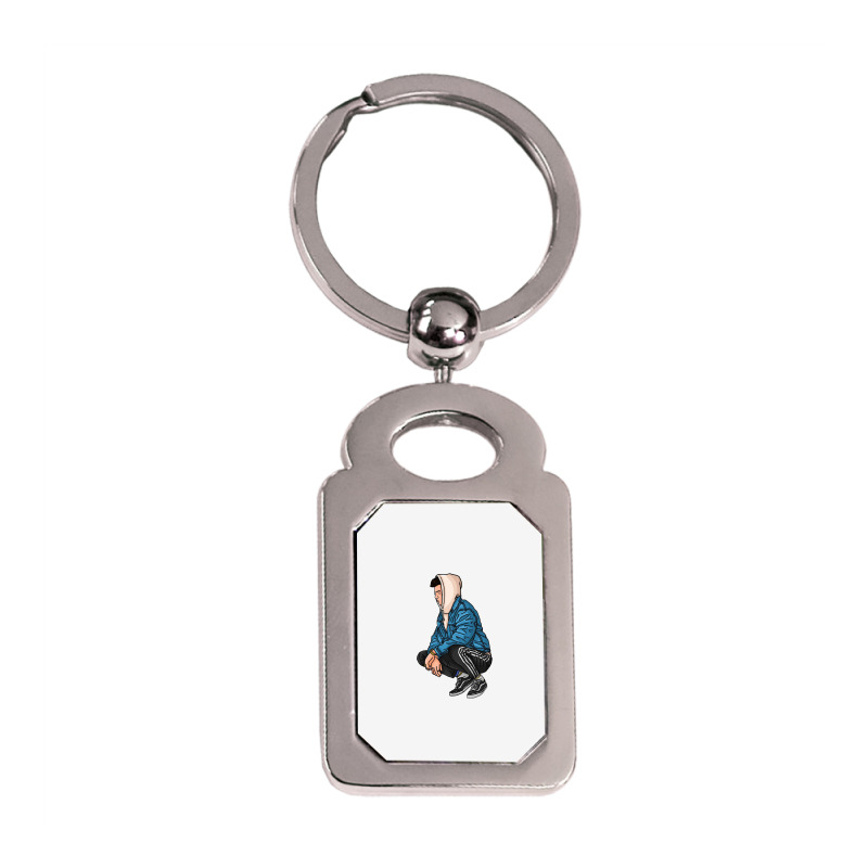 Marcus And Martinus Silver Rectangle Keychain | Artistshot