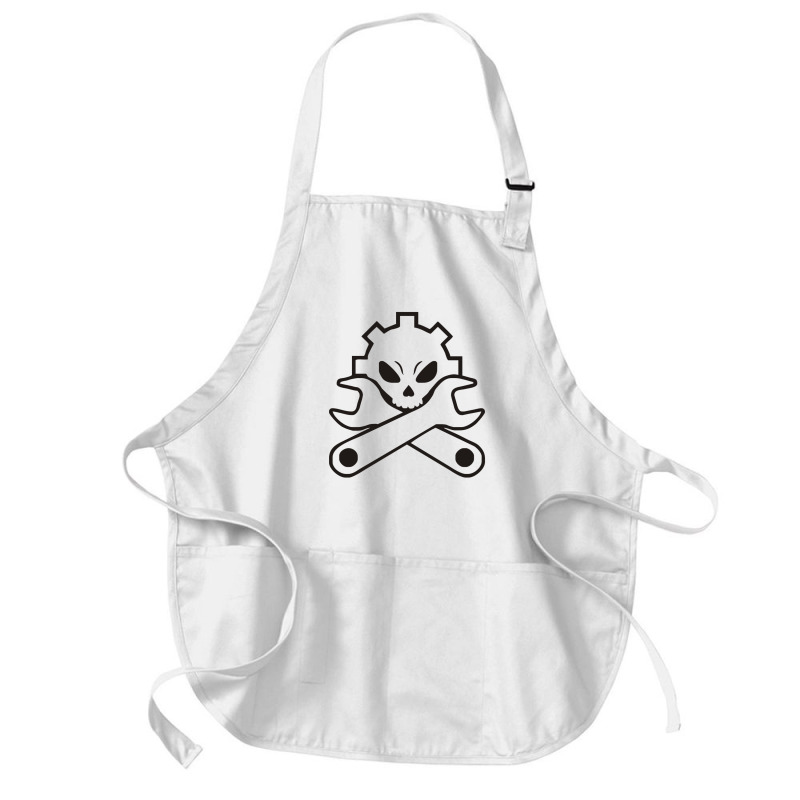 Machinist Funny Skull Medium-length Apron | Artistshot