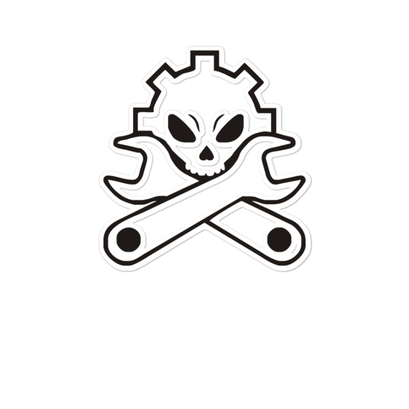 Machinist Funny Skull Sticker | Artistshot