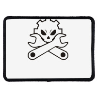 Machinist Funny Skull Rectangle Patch | Artistshot