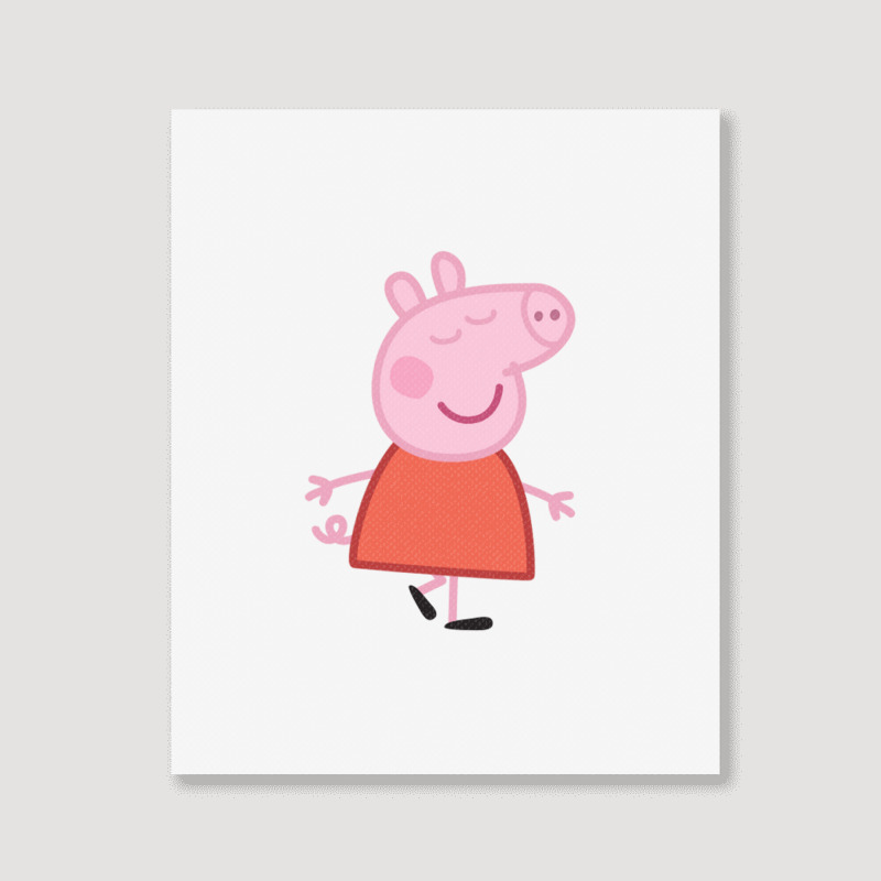 Peppa Pig Portrait Canvas Print | Artistshot