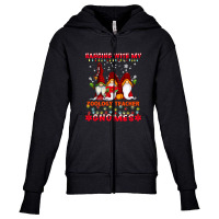 Teacher Hanging With My Zoology Teacher Gnomes Ugly Xmas Matching Youth Zipper Hoodie | Artistshot