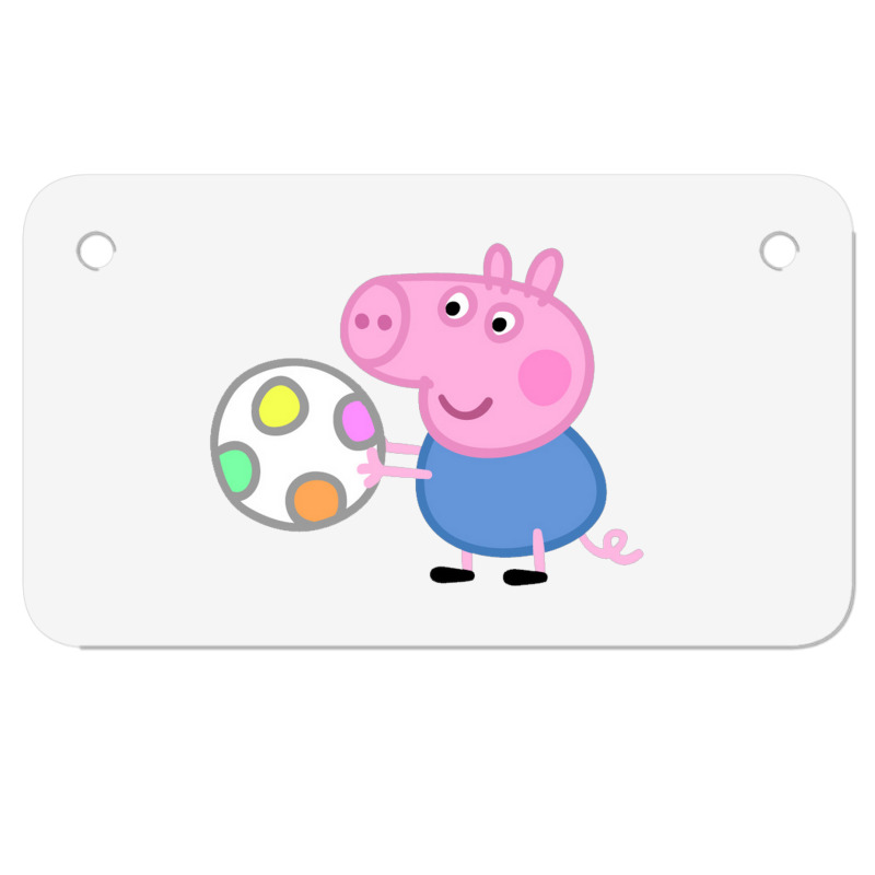 Peppa Pig Motorcycle License Plate | Artistshot