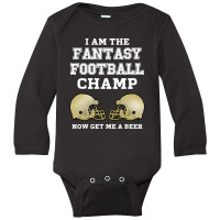 Mens Proud  Football Champ Long Sleeve Baby Bodysuit | Artistshot