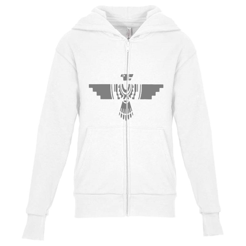 Native American Thunderbird Youth Zipper Hoodie | Artistshot