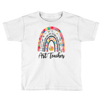 Art Teacher Boho Rainbow Caring Dedicated Loving Vintage T Shirt Toddler T-shirt | Artistshot