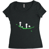 Kodama Princess Mononoke Japanese Tree Spirits Women's Triblend Scoop T-shirt | Artistshot