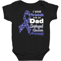 I Wear Periwinkle For My Dad   Esophageal Cancer Awareness Baby Bodysuit | Artistshot