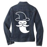 Minimal Wizard Funny Ladies Denim Jacket | Artistshot