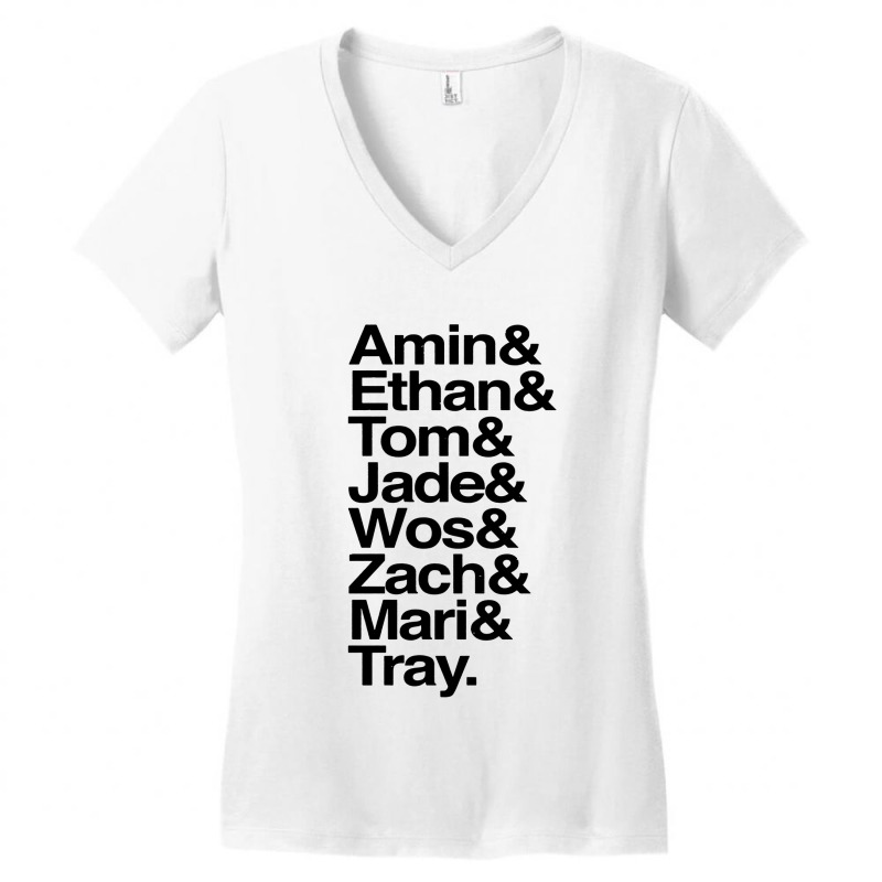 Starting Lineup Women's V-Neck T-Shirt by calvin garis | Artistshot