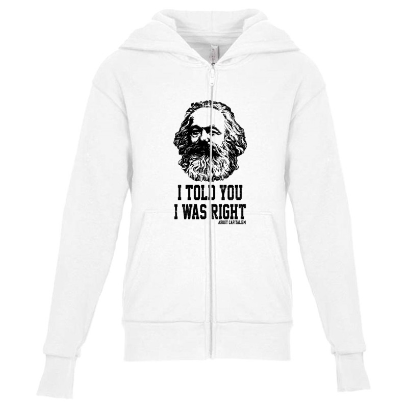 Karl Marx Capitalism Communism Youth Zipper Hoodie by Gretchen Minnis | Artistshot