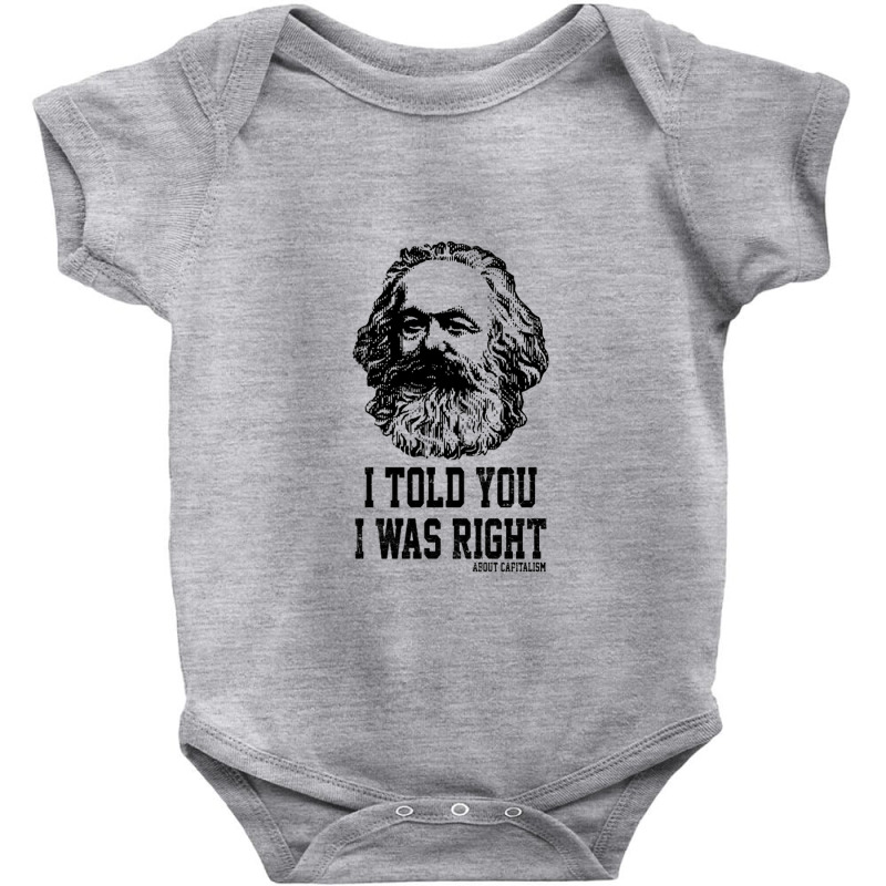 Karl Marx Capitalism Communism Baby Bodysuit by Gretchen Minnis | Artistshot