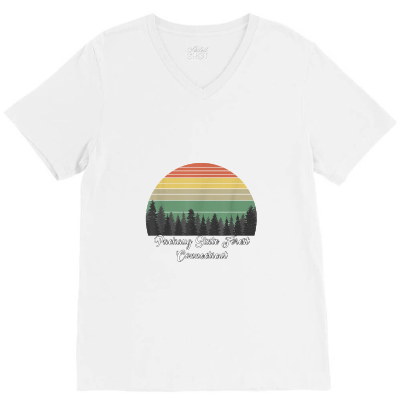 Pachaug State Forest V-Neck Tee by celanasubek | Artistshot