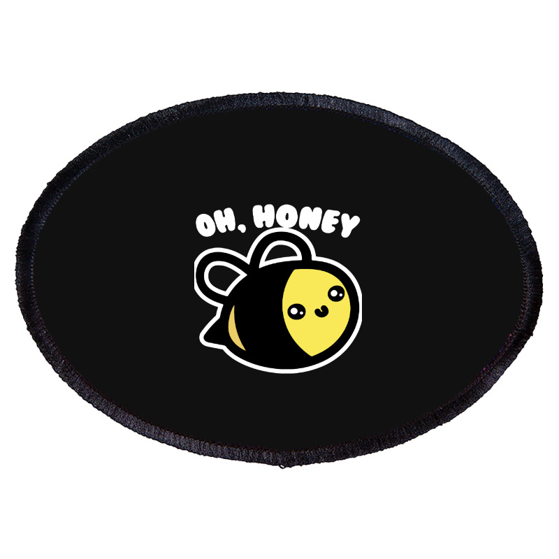 Oh Honey Bee Parody Oval Patch | Artistshot