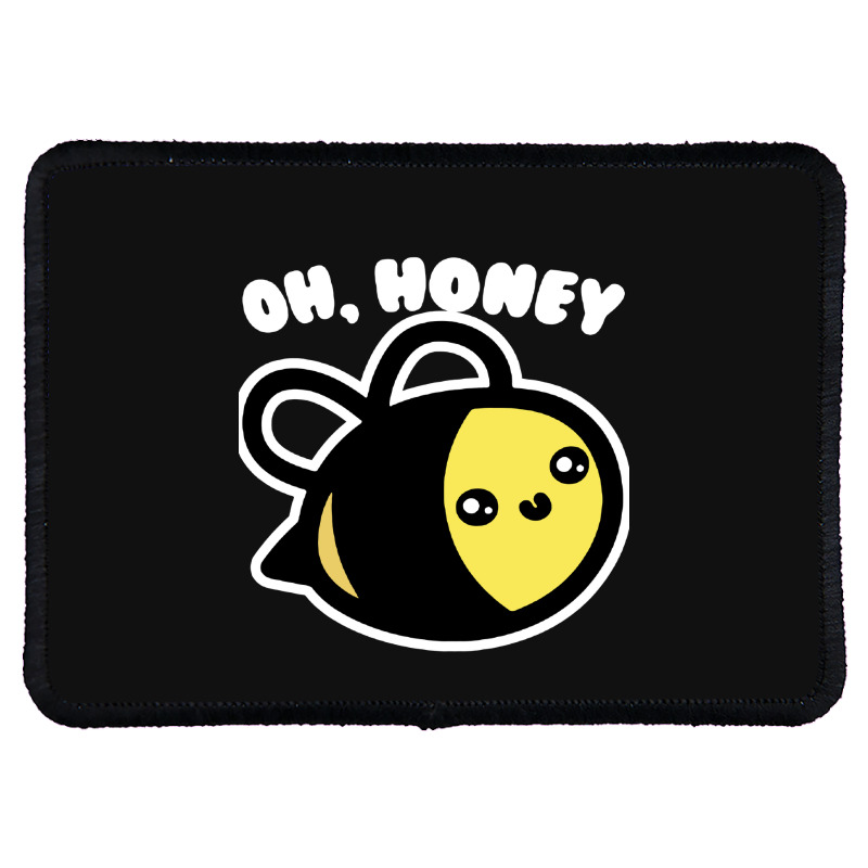 Oh Honey Bee Parody Rectangle Patch | Artistshot