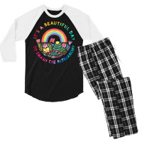 Feminist Women It's A Beautiful Day To Smash The Patriarchy T Shirt Men's 3/4 Sleeve Pajama Set | Artistshot