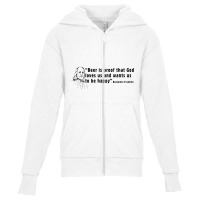 Ben Franklin Youth Zipper Hoodie | Artistshot