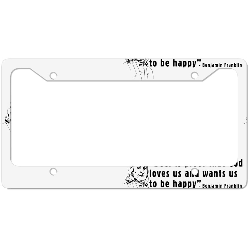 Ben Franklin License Plate Frame | Artistshot