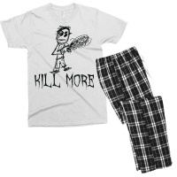 Kill More Halloween Costume Word Design T Shirt Men's T-shirt Pajama Set | Artistshot