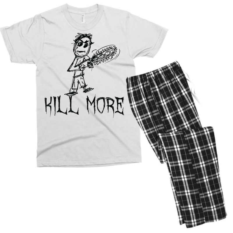 Kill More Halloween Costume Word Design T Shirt Men's T-shirt Pajama Set | Artistshot