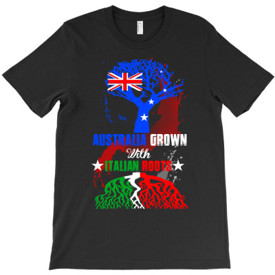 Australia Grow With Italian Roots T-shirt Designed By Rame Halili