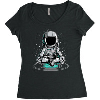 Astronaut Meditation Women's Triblend Scoop T-shirt | Artistshot