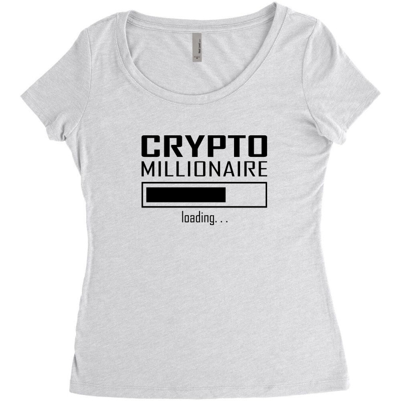 Crypto Millionaire (1) Women's Triblend Scoop T-shirt by banjarstore | Artistshot