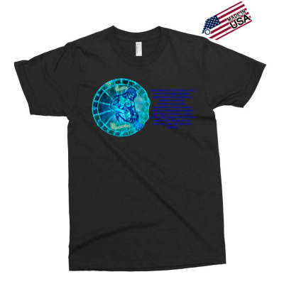 Aquarius Sign Zodiac Astrology Horoscope T-shirt Exclusive T-shirt Designed By Arnaldo Da Silva Tagarro