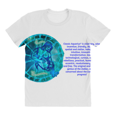 Aquarius Sign Zodiac Astrology Horoscope T-shirt All Over Women's T-shirt Designed By Arnaldo Da Silva Tagarro