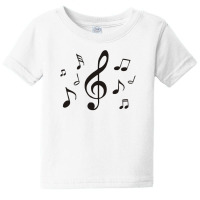 Music Notes Funny Baby Tee | Artistshot