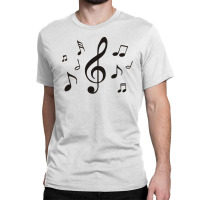 Music Notes Funny Classic T-shirt | Artistshot