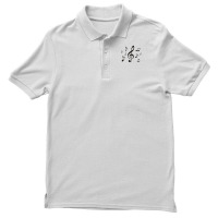 Music Notes Funny Men's Polo Shirt | Artistshot